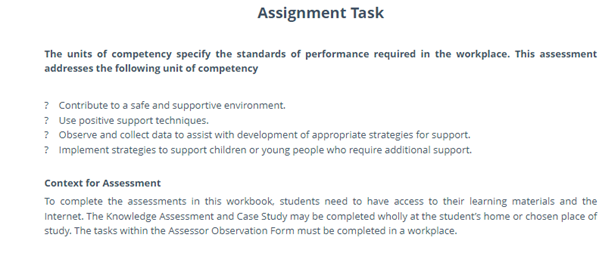 CHCECE006 Assessment Answers