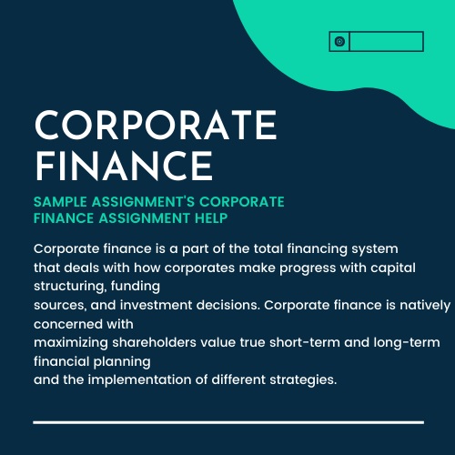 advanced corporate finance assignment help