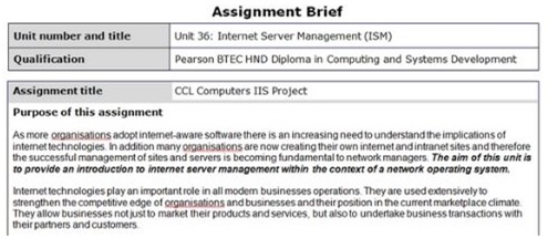 advanced networking assignment brief