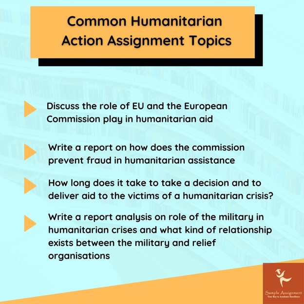 common humanitarian action topics