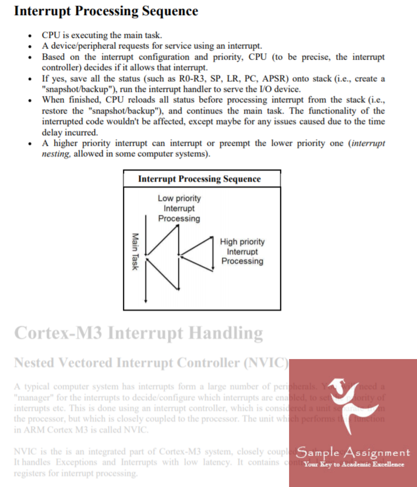 microprocessor system assignment sample