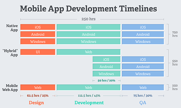 mobile application developer timeline