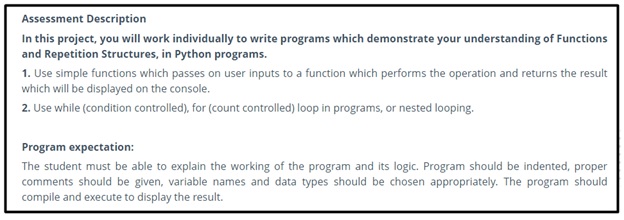 racket programming assessment task